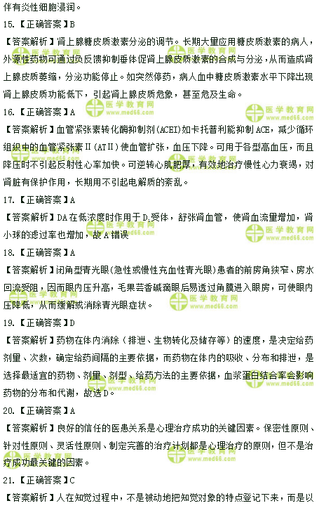 2019年臨床助理醫(yī)師高頻試題 第一單元 150題！答案解析！