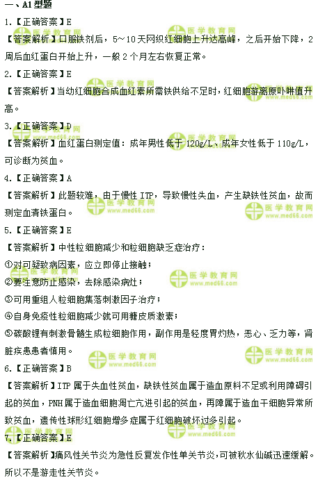 2019年臨床助理醫(yī)師高頻試題 第二單元 150題！答案解析！