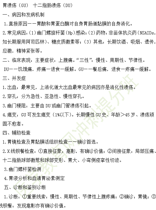 11個(gè)高頻知識(shí)！2019年臨床執(zhí)業(yè)醫(yī)師消化系統(tǒng)考試重點(diǎn)匯總（三）