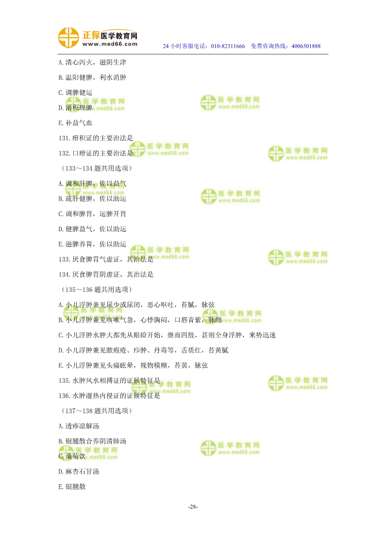 2019年中醫(yī)執(zhí)業(yè)醫(yī)師二試?？紲y評試卷