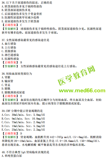 2019年臨床執(zhí)業(yè)醫(yī)師?？紲y(cè)評(píng)試卷第一單元